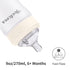 Yooforea Silicone Coated Glass Baby Bottle, 6M+ Fast Flow Nipple I Anti-Colic, Wide Neck, Stable Base I Medical-Grade Silicone Coating for Shatter...