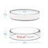 stonylab Glass Petri Dish, 75x15 mm Autoclavable Borosilicate Glass Cell Culture Dish Petri Dish with Clear Lid for Laboratory...