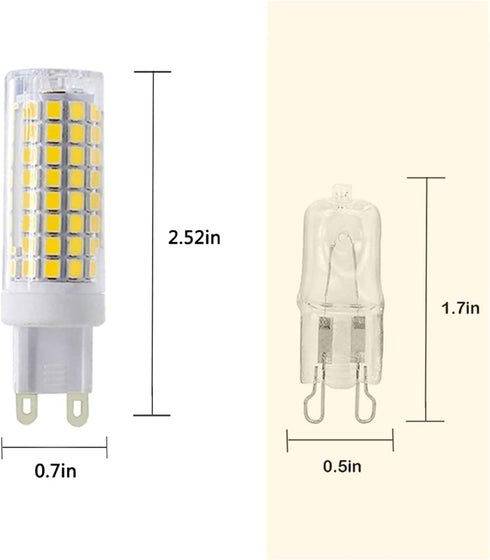 G9 LED Bulb 10W 110V Dimmable LED Corn Light Bulbs 100W Halogen Equivalent, 102 LED 2835, 4000K Natural White, Ceramic G9 Bi-Pin Base for Indoor H...