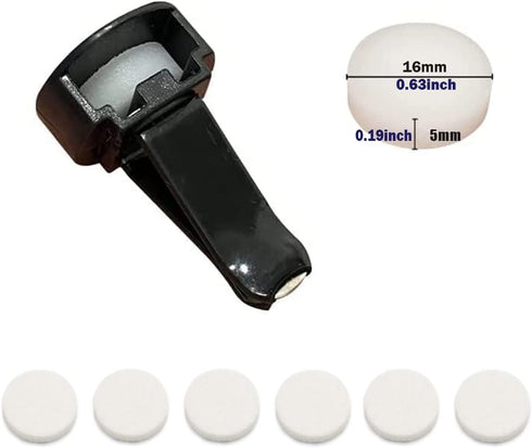 Car Air Vent Clip Replacement Pads, Car Diffuser Vent Clips Diffuser Bracelet Necklace Pendant Locket, Unscented Refill Tablets for Car Air Freshe...