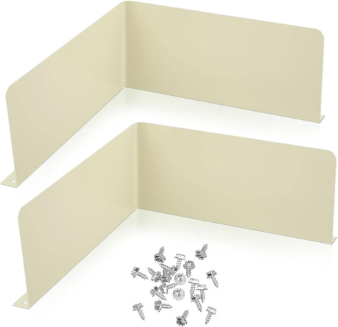 Yexiya 2 Pcs Rain Gutter Valley Splash Guards Downspout Diverter Roof Rain Diverter Roofing Gutter Guards with 20 Pcs Matching Gutter Screws Gutte...