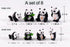 Panda Figurine Set of 8 - Chinese National Treasure Sculptures - Miniature Adorable Panda Family Statues - Perfect for Garden, Backyard, Terrace, ...