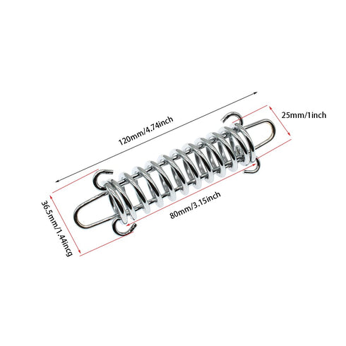 Tent Spring Buckle Swing Tension Spring Damping Spring for Outdoor Camping Dog Training for Outdoor Camping High-Strength Steel Rope Awning Fixing...