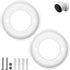 2 Pack Wall Mounting Plate Replacement for Google Nest Cam Battery (Outdoor or Indoor), Replacement part for Locking Collar/Wall Anchors Compatibl...