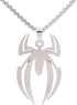 Spider Necklace For Men Pendant Black Silver Stainless Steel Gothic Vintage Cool Punk Unqiue Skull Head Spider Necklace For Men Son Boyfriend Husb...