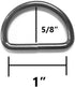 TSJ 20 Pack of Metal D Rings Heavy Duty 1 Inch D-Ring for Sewing, Keychains, Belts and Dog Leash, DIY Crafts (Gun Black)...