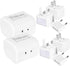 2 Pack Travel Plug Adapter International, Universal Power Adapter Worldwide, All in One Travel Essentials Perfect for European US, EU, UK, AU 160 ...