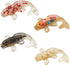 Opexicos 4Pcs Decorative Crystal Gravel Drop Glue Fish Shape Small Ornaments Gift Ornaments Fish Tank Aquarium Pool...