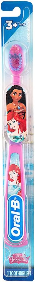 Oral-B Princess Toothbrush for Little Girls, Children 3+, Extra Soft, Ariel Characters - 1 Count...