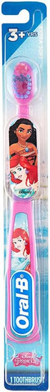 Oral-B Princess Toothbrush for Little Girls, Children 3+, Extra Soft, Ariel Characters - 1 Count...