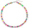 Heishi Surfer Choker Rainbow Beaded Choker Necklace Boho Disc Vinyl Necklaces Puka Personalized Beach Summer Collar Jewelry for Women...