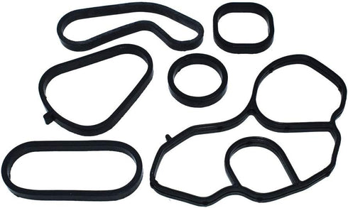 Oil Filter Housing Gasket Set 11428643747 and Oil Cooler Seal Set 11428643758 replacement for Mini Cooper...