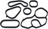 Oil Filter Housing Gasket Set 11428643747 and Oil Cooler Seal Set 11428643758 replacement for Mini Cooper...