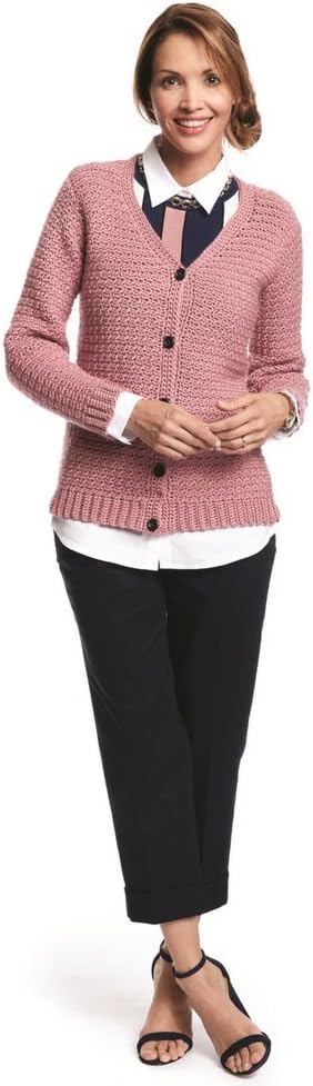 Caron Simply Soft Solids Yarn, Medium Gauge 100% Acrylic - 6 oz - Victorian Rose - Machine Wash & Dry...