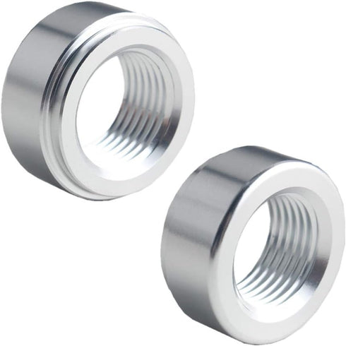 DEWHEL Pair 3/8" NPT Pipe Thread Aluminum Weld On Fitting Bung (Silver)...
