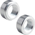 DEWHEL Pair 3/8" NPT Pipe Thread Aluminum Weld On Fitting Bung (Silver)...