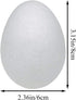 Crafjie Foam Eggs 30pcs 3.15 Inch (8cm) White Craft Polystyrene Eggs Smooth for Spring Easter Halloween Christmas Holiday Crafts Making Handmade D...