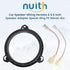 Door Speaker Adapter Bracket Speaker Harness Compatible with Nissan Sentra/Murano 2000-2019, Titan 2004-2019, Kia K2 2011-2021 6.5 Inch Aftermarke...