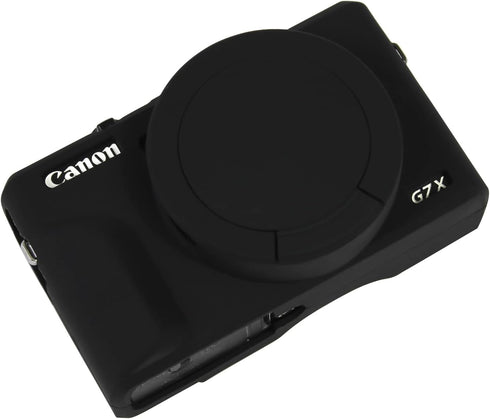 Case for Canon Powershot G7 X Mark III Digital Camera, Soft Silicone Protective Cover with Removable Lens Cover for Canon Powershot G7X Mark III D...
