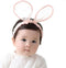 2-Pack Easter Bunny Headbands Rabbit Ears Lace Elastic Bow - Cute Stretch Hairbands for Baby Girls , Newborn,Toddler and Children (2 Colors)...