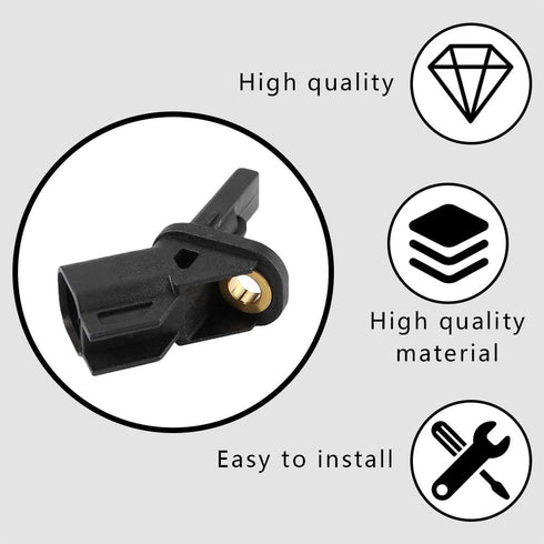 ABS Wheel Speed Sensor, Front Left or Right Car ABS Wheel Speed Sensor, Front Driver Side ABS Wheel Speed Sensor Compatible with Ford Focus, Repla...