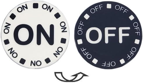 Cyber-Deals Craps 2-Sided On/Off and Buy/Lay Ceramic 1.5" Chip-Size Lammer Buttons Pack...