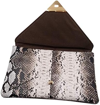 Newfancy Women Snakeskin Envelope Clutch Bag Crossbody Purses With Chains Evening Party Prom Shoulder Messenger Handbags...