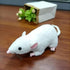 13" Soft Small Grey Rat Mouse Plush Toy Lifelike Mice Stuffed Animals Toys Dolls Gifts for Kids Pets (White)...