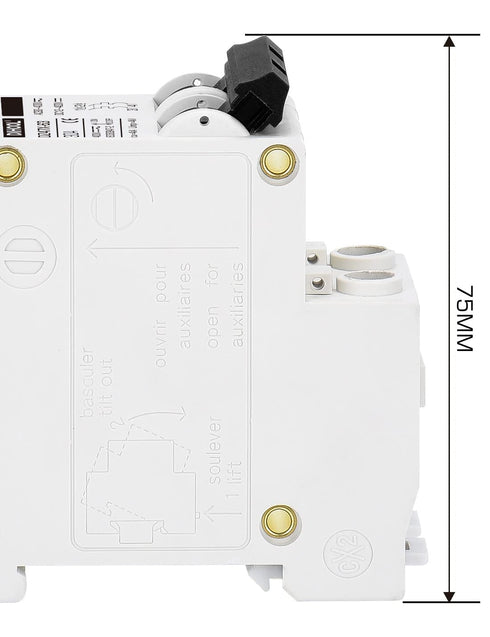 30 Amp 12V-400V AC DC Miniature Circuit Breakers (10A 15A 20A 25A 40A 50A 60A Optional) for Solar Panel PV System - Disconnect Switch, AC 110V DIN...