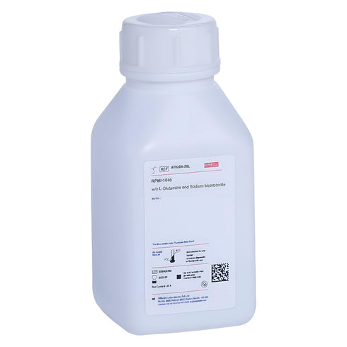 HiMedia AT060-1L RPMI-1640 with L-Glutamine and 25 mM HEPES Buffer without Sodium Bicarbonate, 1 L...