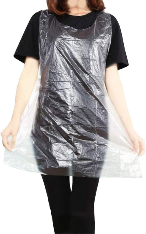 Disposable Aprons (50 Count), Plastic apron for Painting Party, Cooking, Housework, Picnic etc....