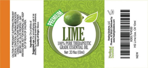 Healing Solutions 10ml Oils - Lime Essential Oil - 0.33 Fluid Ounces...