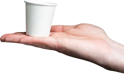 GUSTO [3 oz. - 100 Count White Small Paper Cups, Disposable Mini Bathroom Mouthwash Cups - Eco-Friendly and Versatile (Formerly Comfy Package)...