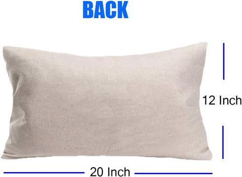 Fukeen American Flag 12x20 Inch Pillow Cover Independence Day The Stars and Stripes Watercolor USA Flag Cushion Cover Patriotic Home Decor Rectang...