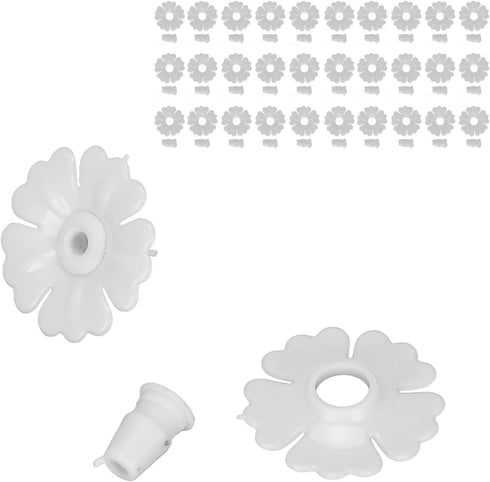30 Set Hummingbird Feeders Replacement Flowers, Greener Hummingbird Feeder Replacement Parts with Stable Structure Durable Materia for Outdoors (2...