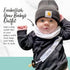 Bazzle Baby BandObib Infiinity Scarf Drool bib for Baby & Toddler with snap closure & double layer to keep drool off clothes...