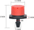 100Pcs 360 Degree Adjustable Irrigation Drippers Sprinklers, 1/4 Inch Emitters Drip for Watering System...