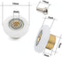 Set of 4pcs 19mm Stainless Steel Shower Door Wheels Rollers Runners, White, 19mm x 4mm...