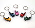 Keychain with MINI Cooper(Silicone Model), 3D OM, Stylish Cute Adorable, Silver Chain (Blue),KM1-B1...