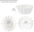 Caperci Heavy Duty White Mini Cupcake Liners 200 Counts - Grease-Resistant Paper Muffin Baking Cups, Odorless, No Muffin Pan Needed, Easily Peels ...