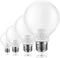 4 Pack Warm White Bathroom Light Bulbs, 60 watt Equivalent, E26 Medium Base, G25 LED Globe Light Bulbs for Bathroom Vanity, 2700K Round Light Bulb...