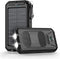 Power-Bank-Portable-Charger-Solar - 36800mAh Waterproof Portable External Backup Battery Charger Built-in Dual QC 3.0 5V3.1A Fast USB and Flashlig...