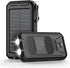 Power-Bank-Portable-Charger-Solar - 36800mAh Waterproof Portable External Backup Battery Charger Built-in Dual QC 3.0 5V3.1A Fast USB and Flashlig...