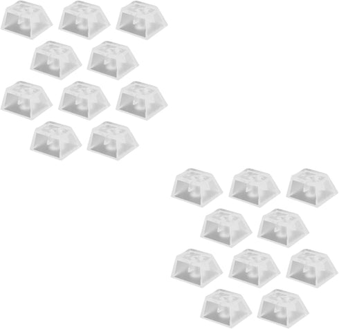 20 pcs Keycaps Replacement DIY Crystal Not Transparent Profile Blank Backlit Accessory Mechanical Professional Printed Cover Gaming Translucent No...