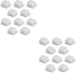 20 pcs Keycaps Replacement DIY Crystal Not Transparent Profile Blank Backlit Accessory Mechanical Professional Printed Cover Gaming Translucent No...