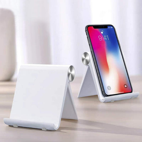 Mayten Foldable Desk Cell Phone Stand Adjustable iPhone iPad Holder Stand,Compatible for iPhone 14Pro 14Plus 13 12Pro Max 11 SE XS XR 8 7 6,Switch...
