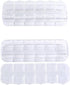 6 Pieces Nail Art Tool Jewelry Storage Box, 12 Compartments Plastic Rhinestone Organizer Container Case, Display Containers...