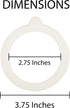 HIC Kitchen Replacement Gasket Seals, European-Grade Silicone, Fits Regular Mouth Canning Jars, Set of 4...