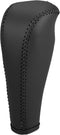 Car Shift Boot Cover Gear Knob Shifter Boot for Chevy Sonic 2012-2020 Faux Leather Black Black Stitches...