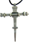 Nails of The Cross Metal Pendant with 26 Inch Adjustable Cord Necklace...